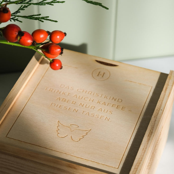 Geschenkbox Espresso Becher - Christkind