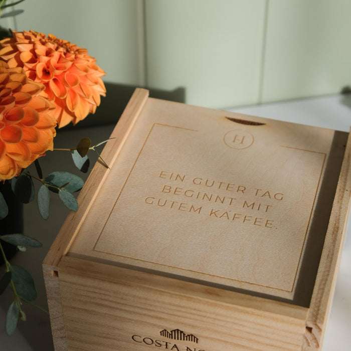 Geschenkbox Espresso Becher - Ein guter Tag