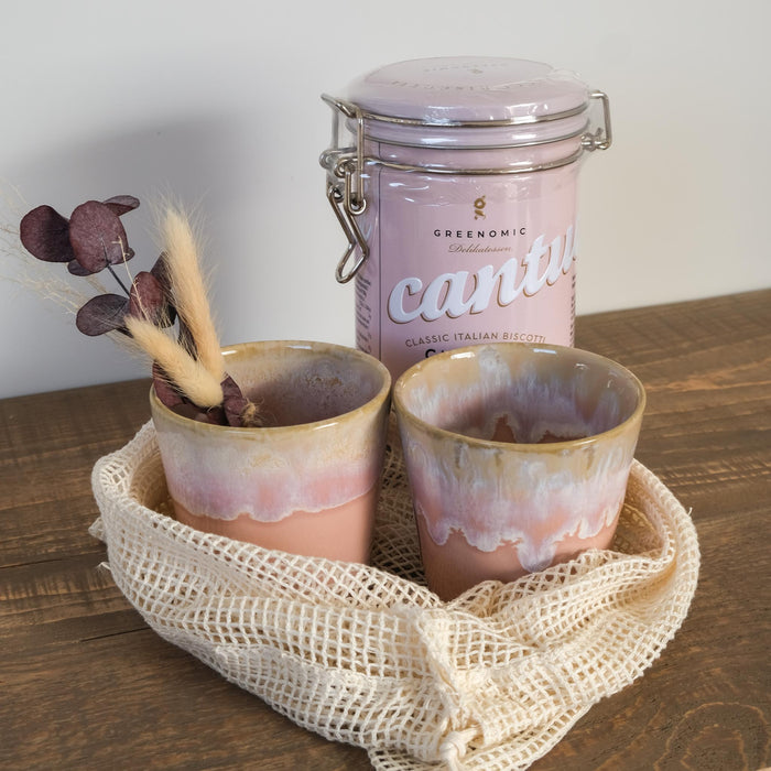 Coffee & Cantuccini "Pink" - Lungo Geschenkset