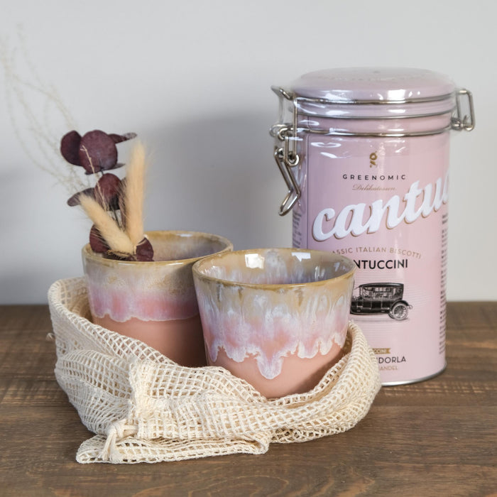 Coffee & Cantuccini "Pink" - Lungo Geschenkset