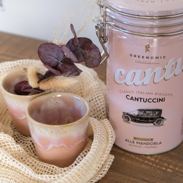 Coffee & Cantuccini "Pink" - Espresso Geschenkset
