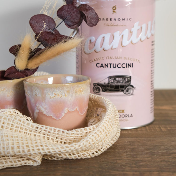 Coffee & Cantuccini "Pink" - Espresso Geschenkset