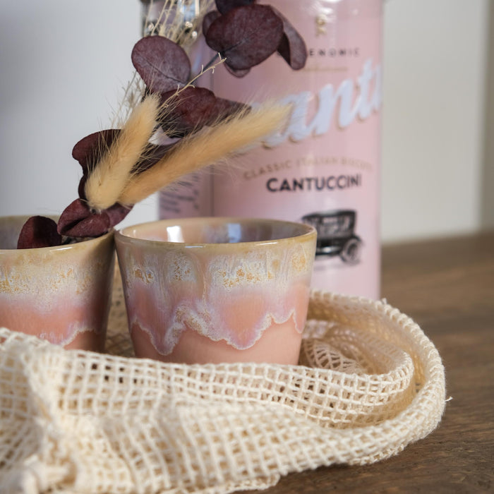 Coffee & Cantuccini "Pink" - Espresso Geschenkset