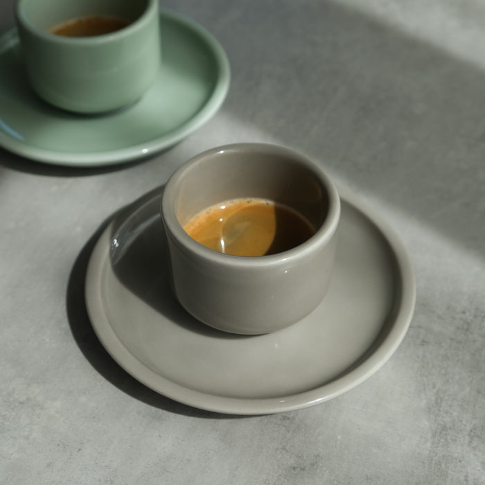 Porzellan Espresso Becher Magnolia | Greige