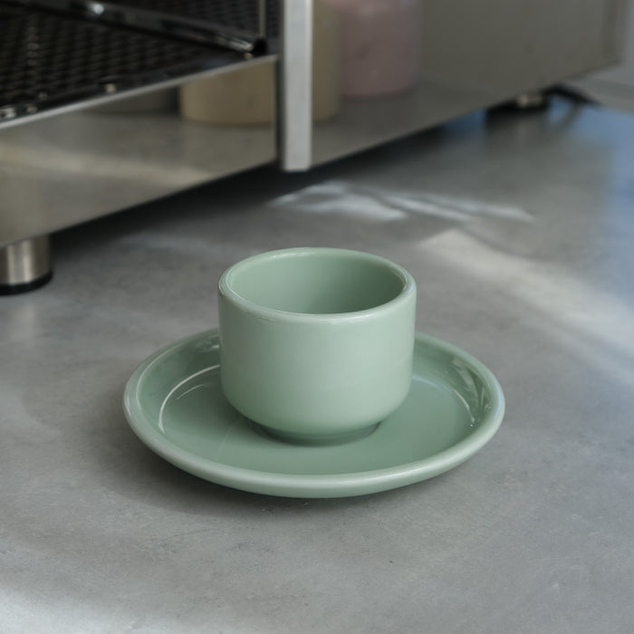 Porzellan Espresso-Duo Magnolia | Pistachio