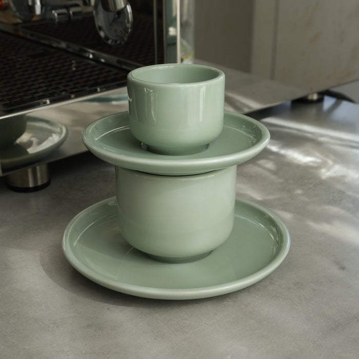 Porzellan Kaffee Becher Magnolia | Pistachio