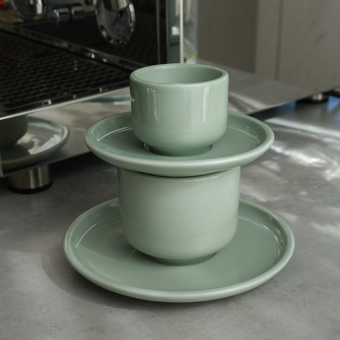 Porzellan Espresso Becher Magnolia  | Pistachio