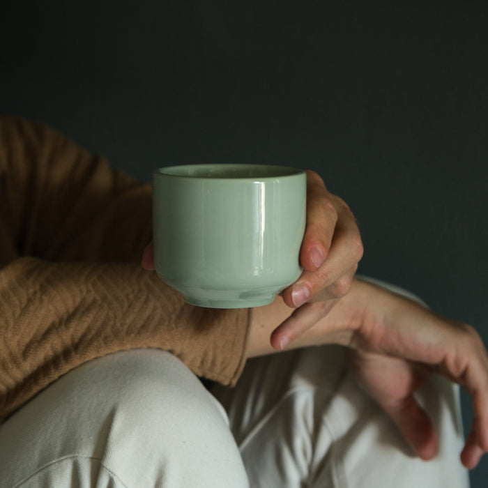 Porzellan Kaffee Becher Magnolia | Pistachio
