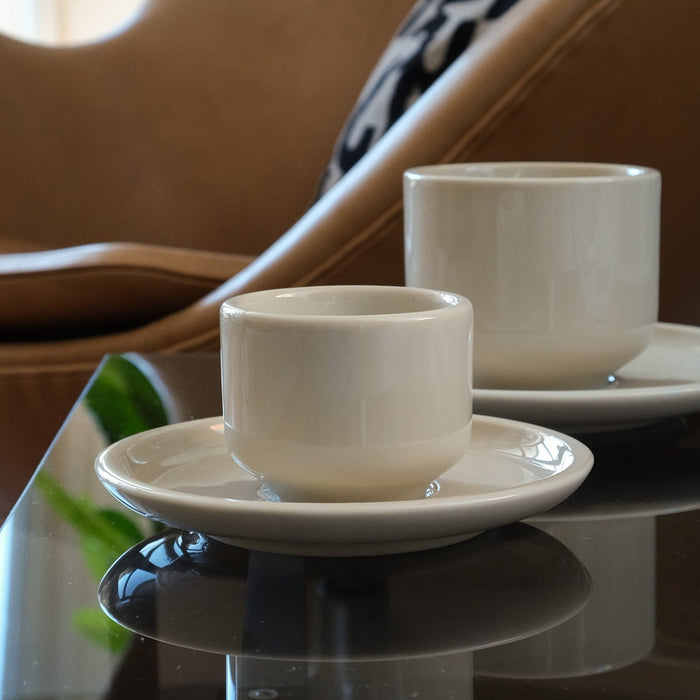 Porzellan Espresso-Duo Magnolia | Vanilla
