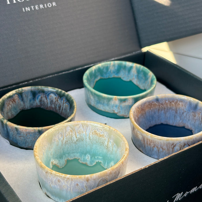 Geschenkbox 4 Grespresso Espressobecher - Shades of Aqua
