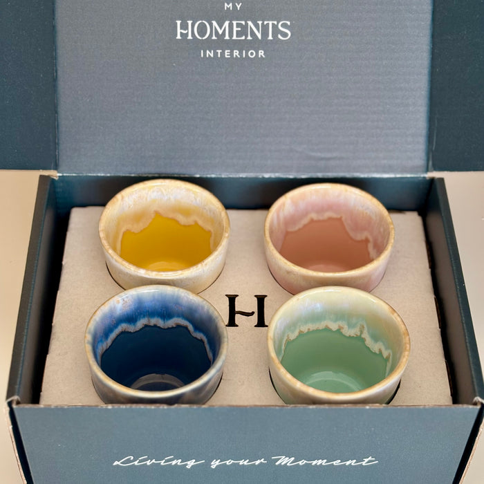 Geschenbox 4 Espressobecher Multicolor