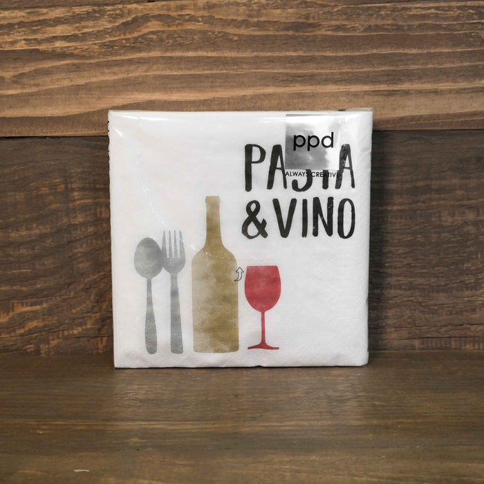 Papierservietten "Pasta & Vino"