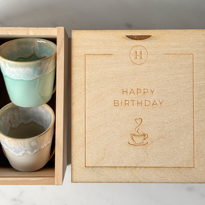 Espresso Geschenkbox "Happy Birthday"