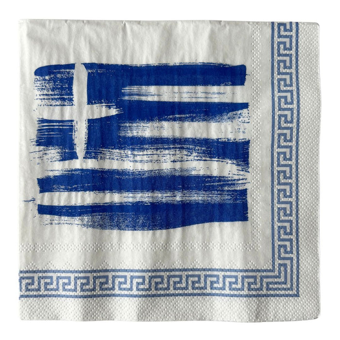 Papierservietten - Griechenland Flagge