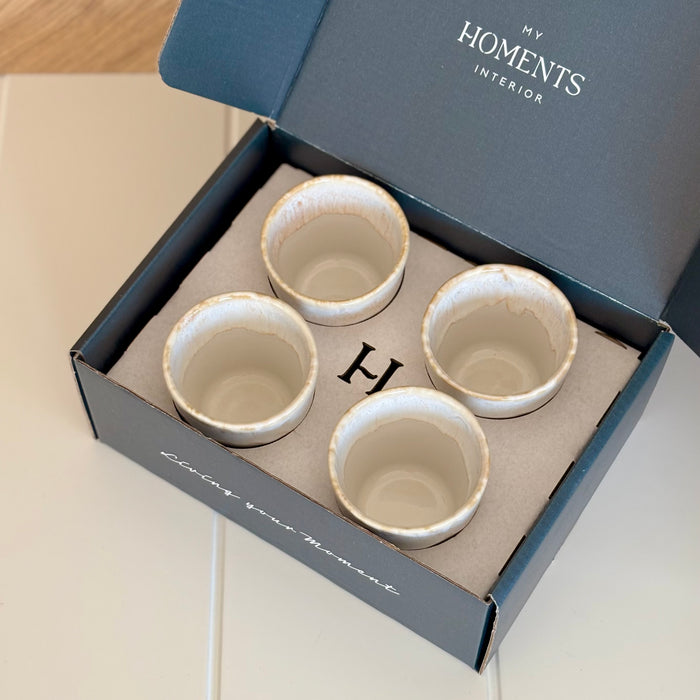 Geschenbox 4 Espressobecher Aqua