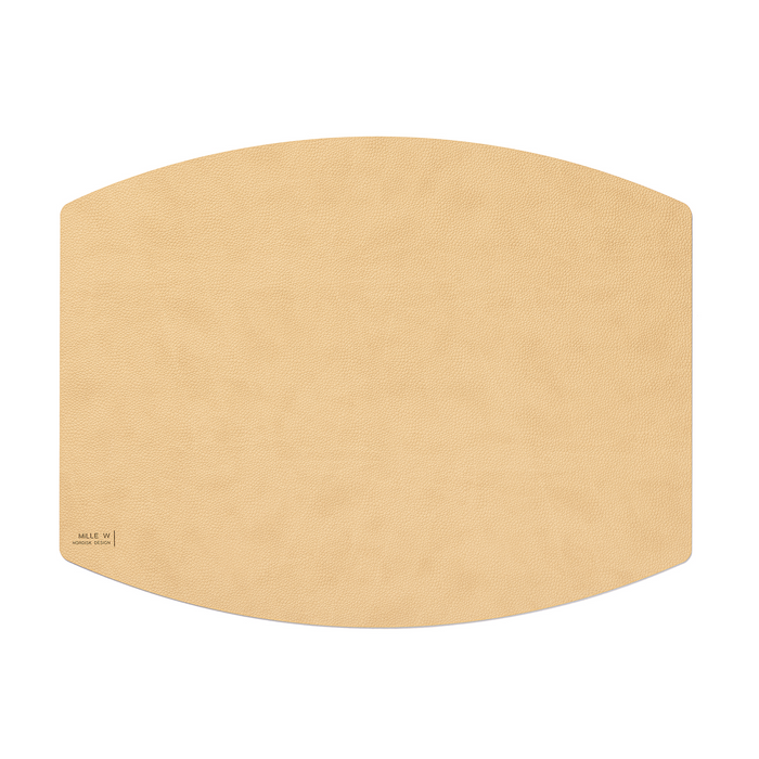 Tischset aus recyceltem Leder - Oval - Farbvarianten verfügbar