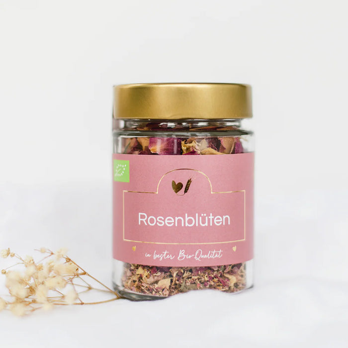 Essbare Rosenblütenblätter - Bio