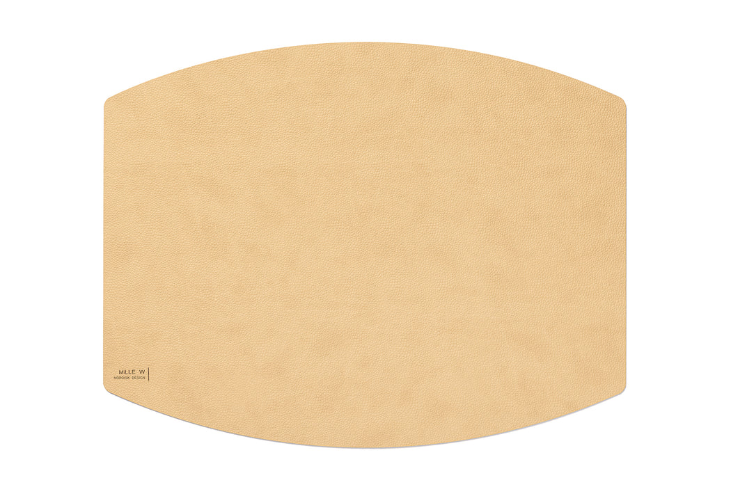 Tischset aus recyceltem Leder - Oval - Farbvarianten verfügbar
