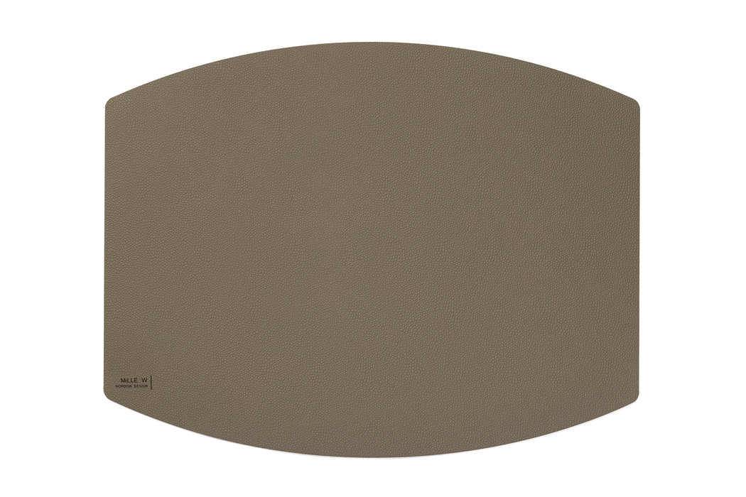 Tischset aus recyceltem Leder - Oval - Farbvarianten verfügbar