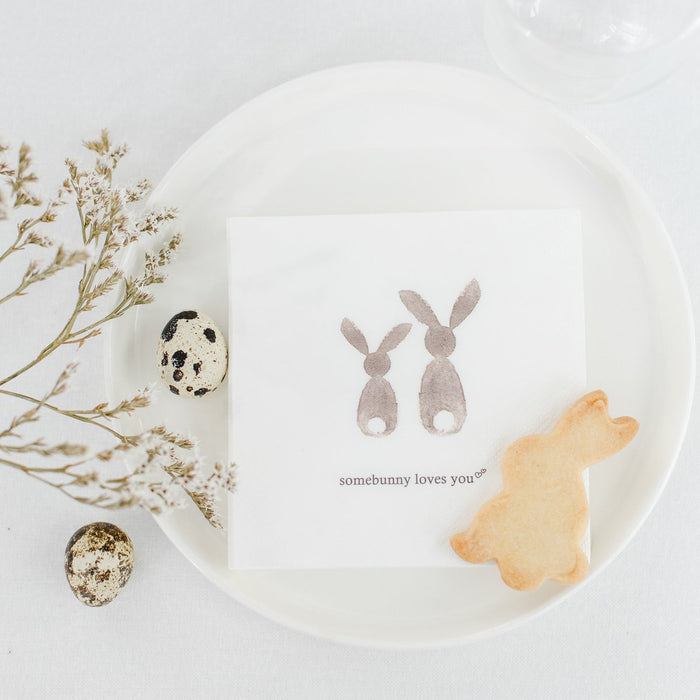 Papierserviette "Somebunny Loves You"