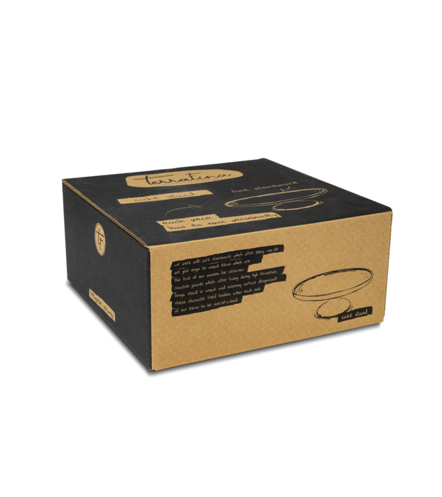 Tortenplatte/Servierplatte auf Standfuß 32cm  - Kollektion Amazonia