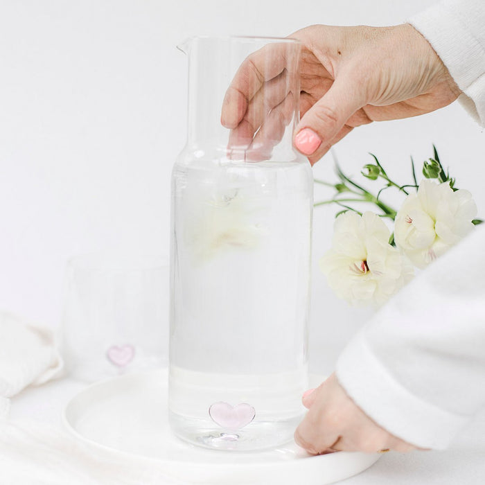 Wundervolle Wasserkaraffe mit Herz ♡