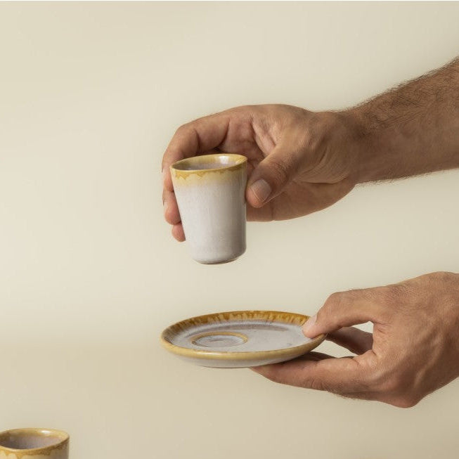 Espresso Becher Set mit Untertasse - Kollektion Amazonia