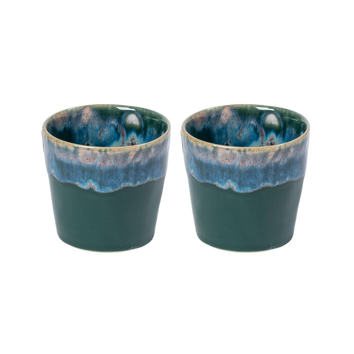 Personalisierte Geschenkbox: Espressobecher HUNTER GREEN & Kaffeebohnen