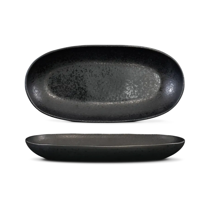 Servierplatte 34cm  - Kollektion Black Stone