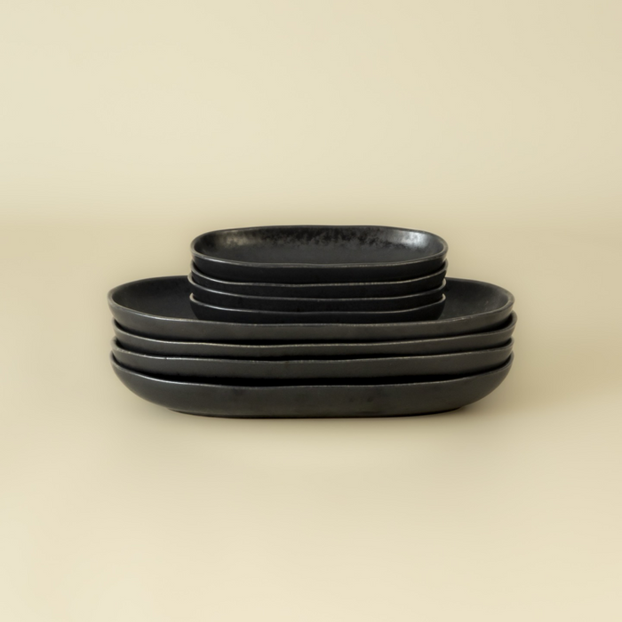 Ovale Schale 15cm - Kollektion Black Stone