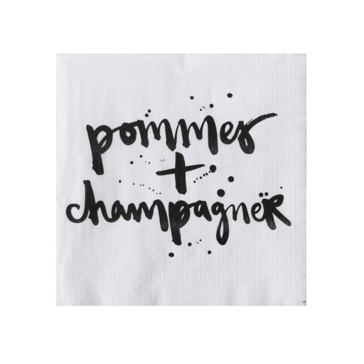 Papierserviette "Pommes & Champagner" - My Homents Interior