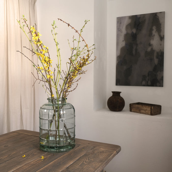Breite Vase aus Glas - 35 cm - My Homents Interior