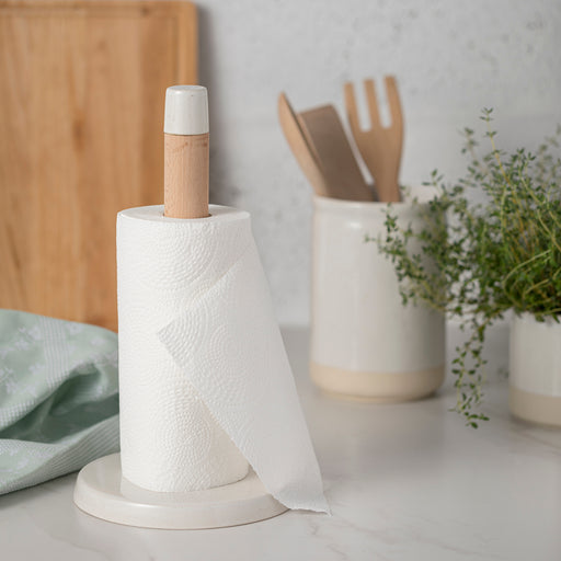 Küchenrollen Halter aus Keramik